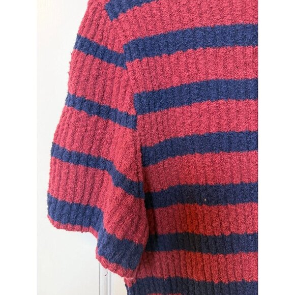 Madewell Women's Red and Blue Striped Pullover Crewneck Sweater - XL - Picture 3 of 11